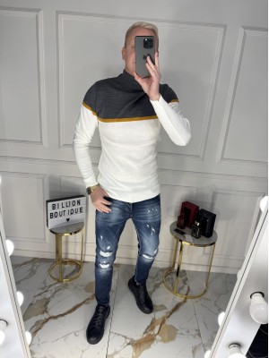 BALTAS SU GELTONU GOLFAS