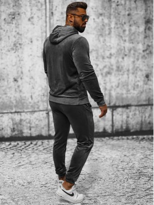 VELIŪRINIAI PILKI SPORTINIAI KOSTIUMAI