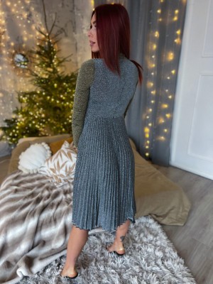 BLIZGI SUKNELĖ AUKSINĖ/SIDABRINĖ NUGARA
