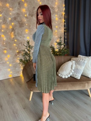 BLIZGI SUKNELĖ SIDABRINĖ/AUKSINE NUGARA