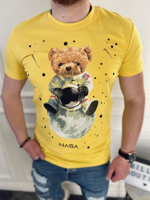 GELTONI NASA MARŠKINĖLIAI